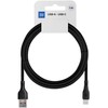 USB A į USB C laidas Blue Star 3A 60W ECO 1 m PJ68-25-3 juodas