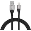 BlueStar Cable USB A to Lightning Blue Star 2,4A with braid 1,2 m TFK-DC-003 juodas