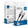 BlueStar USB A į Micro USB Blue Star 2A kabelis su pyne 1,2 m TFK-DC-003 juodas