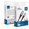 BlueStar USB A į USB C laidas Blue Star 3A 20W PD QC4.0 su pyne 1,2 m TFK-DC-003 juodas