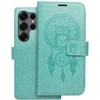 Oem MEZZO Book dėklas skirtas Samsung Galaxy S25 Ultra dreamcatcher žalios spalvos