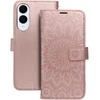 Forcell Oem MEZZO Book dėklas skirtas Samsung Galaxy S25 Edge mandala rose auksinis