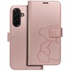 Oem MEZZO Book dėklas skirtas Samsung Galaxy A36 5G teddy bear rose auksinis