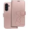 Oem MEZZO Book dėklas skirtas Samsung Galaxy A56 5G teddy bear rose auksinis