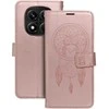 Oem MEZZO Book dėklas skirtas Xiaomi Redmi Note 14 PRO 4G dreamcatcher rožinio aukso spalvos