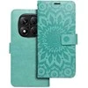 Oem MEZZO Book dėklas skirtas Xiaomi Redmi Note 14 PRO 5G / 14 PRO PLUS 5G mandala žalios spalvos