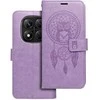 Oem MEZZO Book dėklas skirtas Xiaomi Redmi Note 14 PRO 5G / 14 PRO PLUS 5G dreamcatcher violetinės spalvos