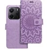 Oem MEZZO atverčiamas dėklas XIAOMI Redmi Note 14 5G mandala violetinis