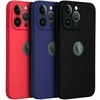 OEM dėklas, skirtas iPhone 17 Pro Max / 18 Pro Max (žemas kameros kraštas), minkštas, juodas