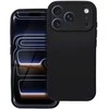 OEM dėklas, skirtas iPhone 17 Pro / 18 Pro (žemas kameros kraštas), minkštas, juodas
