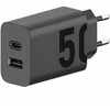 MOTOROLA originalus įkroviklis Type C + USB A 50W MC502/509 juodas