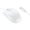 Wire pelė žaidimams Hoco USB A 2400 dpi GM37 baltas
