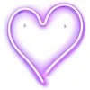 OEM neoninis LED USB - HEART modeliai