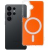 Oem Oranžinis Dėklas na Samsung S26 Clear Fusion Mag Cover zgodne su MagSafe hermes oranžinis
