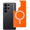 Oem Oranžinis Dėklas na Samsung S26 ULTRA Clear Fusion Mag Cover zgodne su MagSafe hermes oranžinis