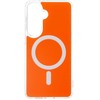 Oem Oranžinis Dėklas na Samsung S26 PLUS Clear Fusion Mag Cover zgodne su MagSafe hermes oranžinis