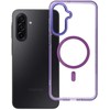 Oem Dėklas na Samsung A17 / A18 Frame Clear Hybrid Mag Cover zgodny su MagSafe violetinė