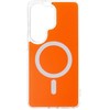 Oem Oranžinis Dėklas na Samsung S26 ULTRA Clear Fusion Mag Cover zgodne su MagSafe hermes oranžinis