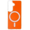 Oem Oranžinis Dėklas na Samsung S26 Clear Fusion Mag Cover zgodne su MagSafe hermes oranžinis
