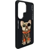 Nimmy Glasses Cool Cat dėklas, skirtas Samsung Galaxy S26 Ultra, juodas