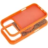 Dėklas Oem Case for iPhone 18 Pro / 17 Pro Quartz Circle Stand Mag Cover oranžinis