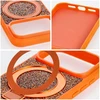 Dėklas Oem Case for iPhone 18 Pro / 17 Pro Quartz Circle Stand Mag Cover oranžinis