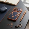 Dėklas Oem Case for iPhone 17 PRO Electro Mag Cover compatible with MagSafe oranžinis