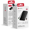 FORCELL F-ENERGY F20K6 Multicharge išorinė baterija su įmontuotais Type C ir Lightning kabeliais PD QC3.0 3A 35W 20000 mAh juoda