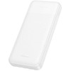 Nešiojamas įkroviklis Hoco 10000 mAh 2A su keturiais įmontuotais kabeliais USB A + USB C + Lightning + Micro USB J163 baltas