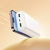 Powerbank Hoco 20000 mAh 2A with four built-in cables USB A + USB C+ Lightning + Micro USB J163A baltas
