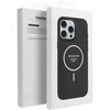 4Kom Oem FRAME MAG COVER dėklas suderinamas su MagSafe skirtas Samsung Galaxy A36 juodos spalvos