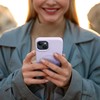 ROAR dėklas LEATHER MAG suderinamas su MagSafe, skirtas IPHONE 14 Plus violetinei