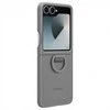 Samsung Galaxy Flip6 Silikoninis dėklas with Ring Gray