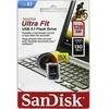 USB laikmena Sandisk Ultra Fit USB 3.1 128GB (130 MB/s)
