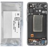 Dėklas „ServicePack“ LCD ekranas, skirtas „SAMSUNG A56 5G A566B“ grafito spalvos GH82-36829A