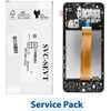 Dėklas „ServicePack“ LCD ekranas SAMSUNG M12 M127F GH82-25042A