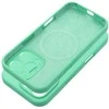 OEM silikoninis dėklas, skirtas iPhone 16 PRO MAX, 2 mm, suderinamas su „MagSafe“, mėtų spalvos