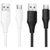 Silicone Cable USB A to USB C Hoco 3A 1 m X124 juodas