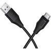 Silicone Cable USB A to USB C Hoco 3A 1 m X124 juodas
