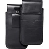 Dėklas OEM odinis universalus slankiklis su atvartu - ROYAL / juodas - 2XL dydis - IPHONE 6 PLUS / SAMSUNG A52 / XIAOMI REDMI NOTE 10