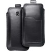 Dėklas OEM odinė universali patraukiama čiuožykla - ROYAL / juoda - XL dydis - IPHONE 11 / 12 / 13 / SAMSUNG S7 EDGE