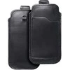Dėklas Oem ROYAL - Leather universal belt pocket / juodas - Size M - IPHONE 5 / NOKIA S5610 / LUMIA 230