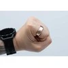 Išmanusis laikrodis OEM Smart Ring R11M - išmanusis plieno žiedas su įkrovimo dėžute, 12 dydis (21,4 mm), auksinis