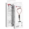 FORCELL F-DESIGN R10X40 riešo telefono virvelė su reguliuojamu ilgiu (maks. 20 cm kilpoje) rožinė balta