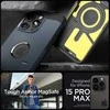 Spigen Tough Armor (MagFit) dėklas skirtas Apple iPhone 15 Pro Max, spalva - Metal Slate