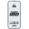 Blueo Tempered Glass 5D Mr. „Monkey Glass“ – juodas „Apple iPhone 15“ (sauganti oro pagalvė)