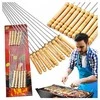 Realprices Iešmeliai metaliniai pagaliukai kepimui ant grotelių 30 cm RC-K-939 10 vnt