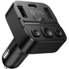 Automobilinis „Bluetooth“ siųstuvas Hoco USB A + USB C QC PD 35W E87 juodas