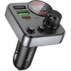 Automobilinis „Bluetooth“ siųstuvas Hoco 2 x USB A + USB C QC3.0 PD 48W E86 juodas