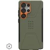 Dėklas Urban Armor Gear UAG Civilian Pro, alyvuogių pilkos/oranžinės spalvos - Samsung Galaxy S25 Ultra